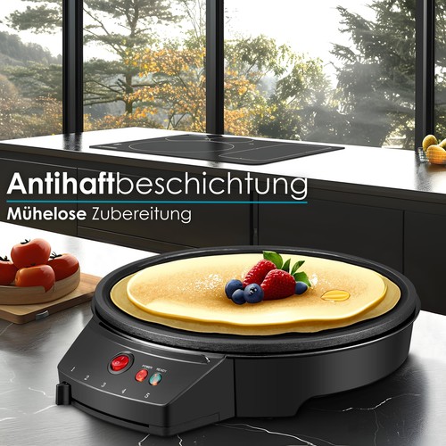 Crepes Maker Galettes Crepes Maschine Crepes Pfanne Crepesmaker Creperie - Bild 2 von 6