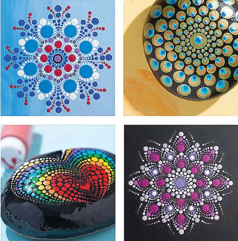 DOT PAINTING ~ Learn the Art of Dotting w/ Paints ~ 12 Projects