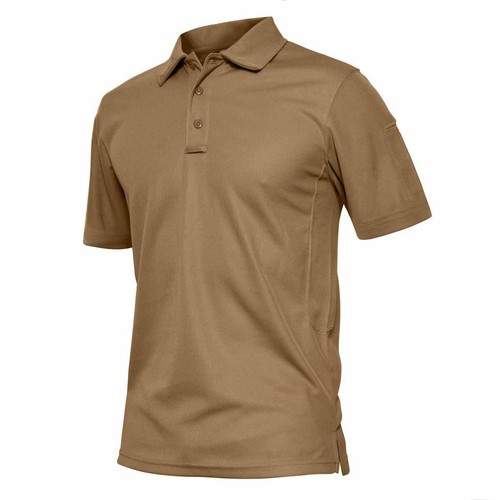 Men's Quick Dry Polo Shirts Short Sleeve Summer Outdoor Hiking Golf Sport Work T