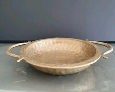 ciężka mosiężna miska 490g średnica 16,5cm, wysokość 3,2cm