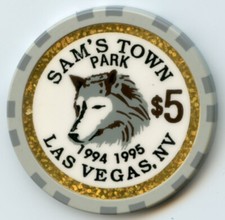 5 Sam's Town Park Wolf LE Chip Las Vegas 1995