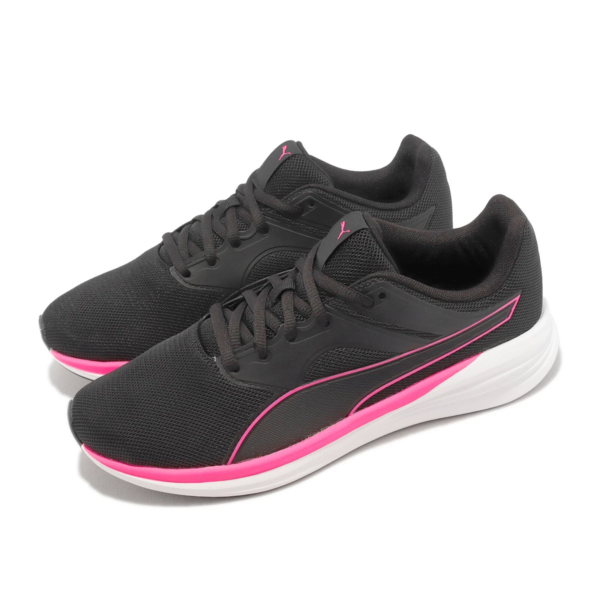 Pink black and white clearance puma shoes