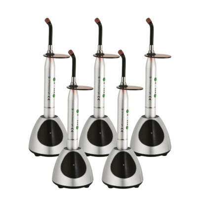 5PCS Dental Cordless Orthodontic LED Curing Light Cure Lamp 2000mw/cm² YS-C USA