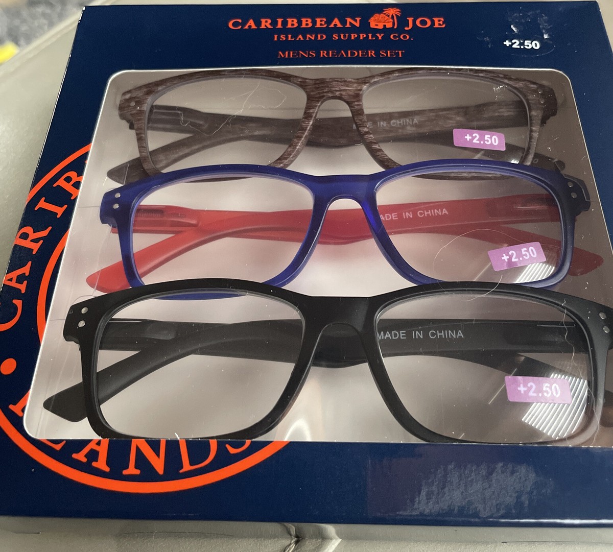 New! Caribbean Joe Reading Glasses and Set of