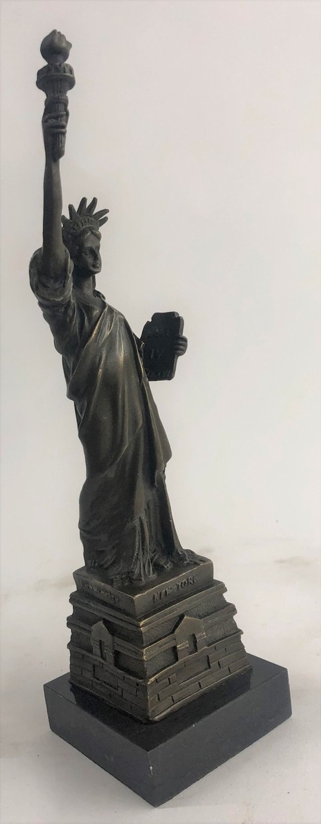 Statue of Liberty SOLID BRONZE TONE SCULPTURE New York City Popular  Figurine Art