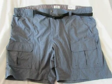 Men's "Croft & Barrow" B&T Size 50, Blue Lightweight Belted Outdoor Cargo Shorts