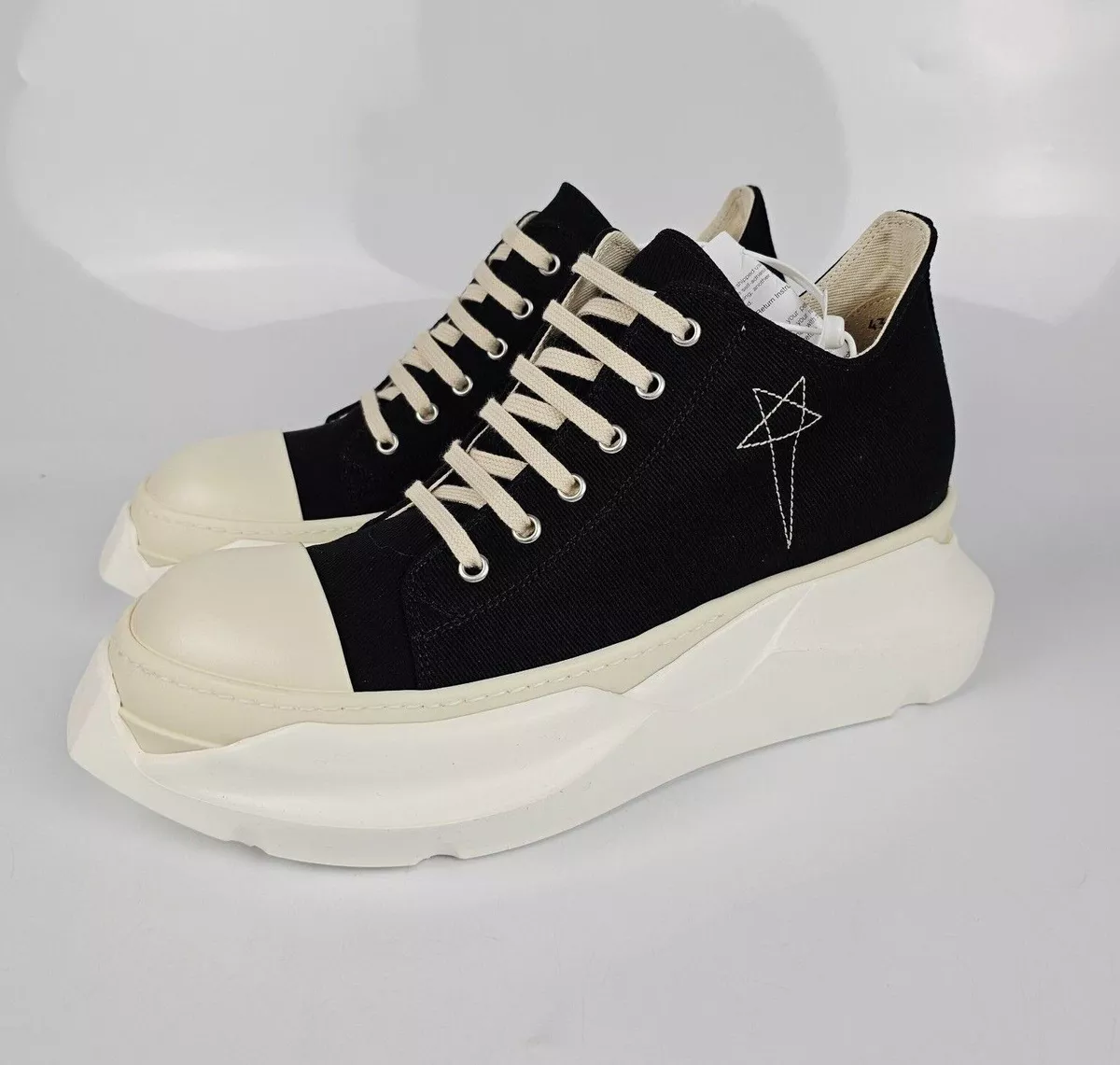 Rick Owens DRKSHDW Jumbo Lace Low Black (Women's) - DS01B7802 DMW1