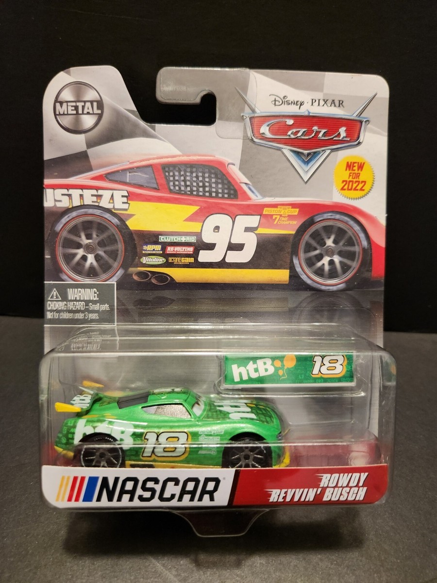 カーズ マテル NASCAR 18 Rowdy Busch Disney Cars NASCAR ROWDY REVVIN' BUSCH HTB #18 | eBay