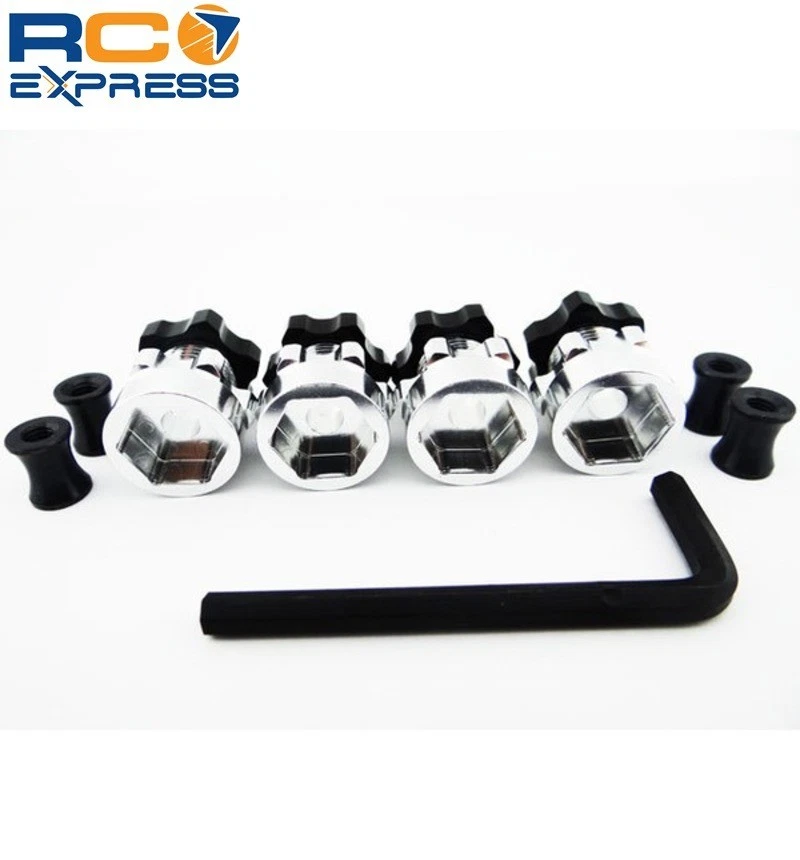 Traxxas Slash 4x4 LCG Rally Telluride Aluminum 17mm Hub Adapters +6mm WH17HS01 - Image 2 of 3