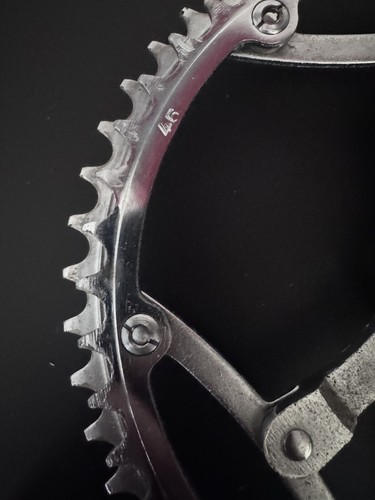 Guarnitura Frejus, 170 49/46 chiavelle bici Vintage bike crankset 50s - Imagen 9 de 12