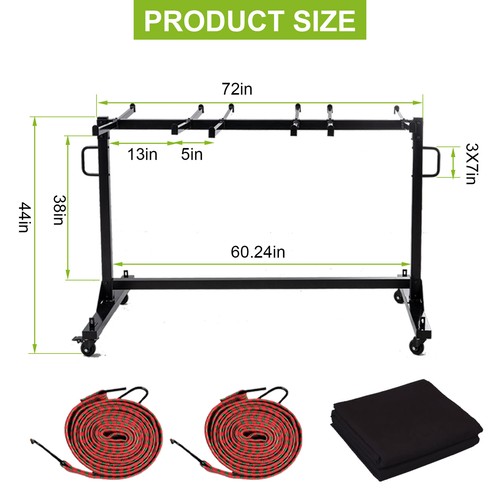 Carro de mesa y silla plegable Ginkman, capacidad 400/800 libras para sillas 42/84 - Imagen 24 de 46