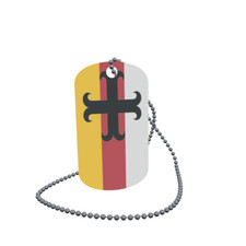 Dog Tag Flag Asten Netherlands Dog Tag Aluminium 30 x 50mm