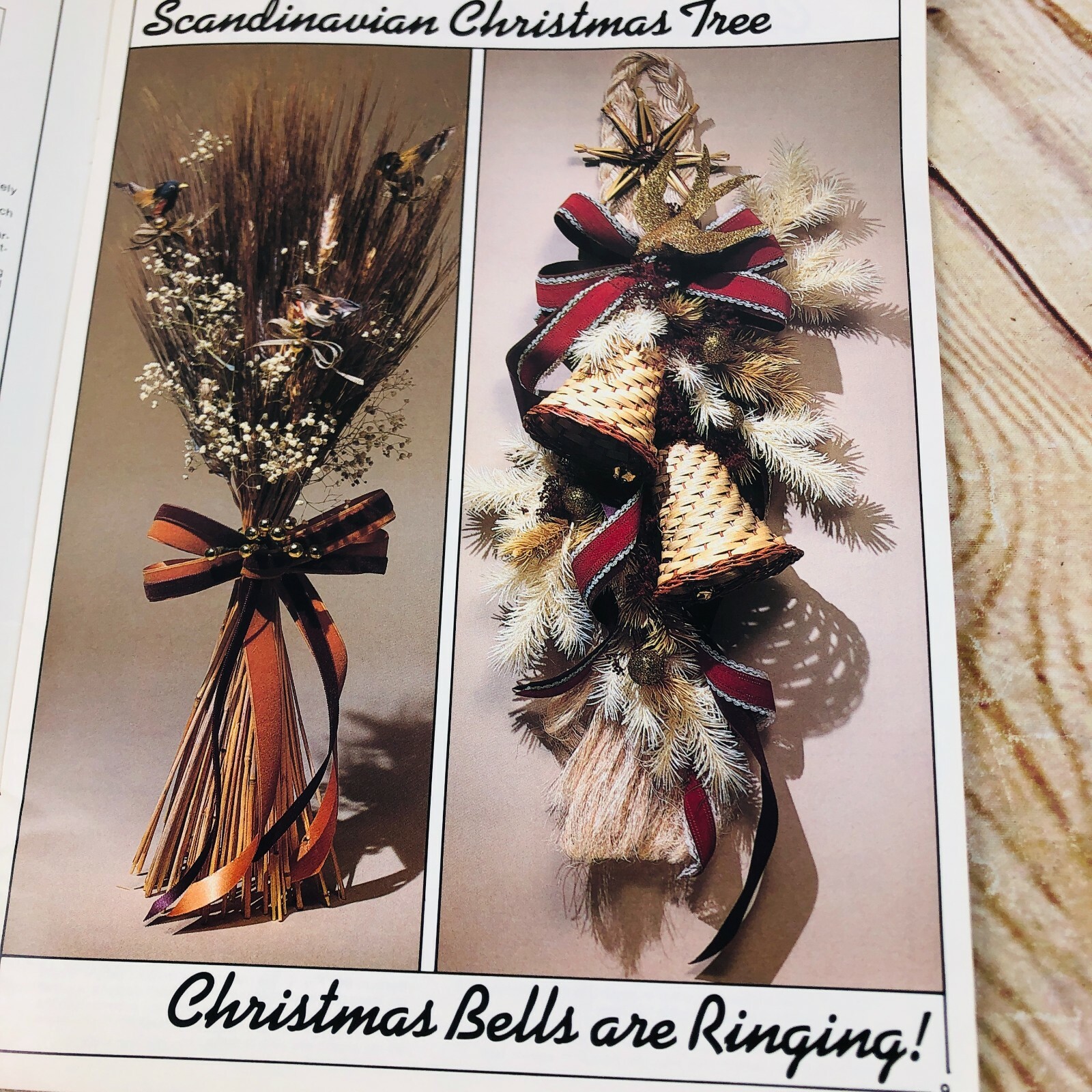 vtg Christmastime Wreath & Centerpieces 1982 by plaid craft book 