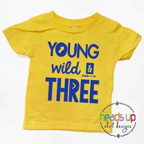 Camisa de tres cumpleaños niño/niña para niño pequeño - joven salvaje y camiseta de tres días 3 - tercera - Imagen 3 de 5