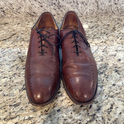 Allen Edmonds Hastings Chili Brown 1255 Cut Leather Oxford Dress Shoes 11.5 Allen Edmonds Hastings Chili Brown 1255 Whole Cut Leather  main image 2