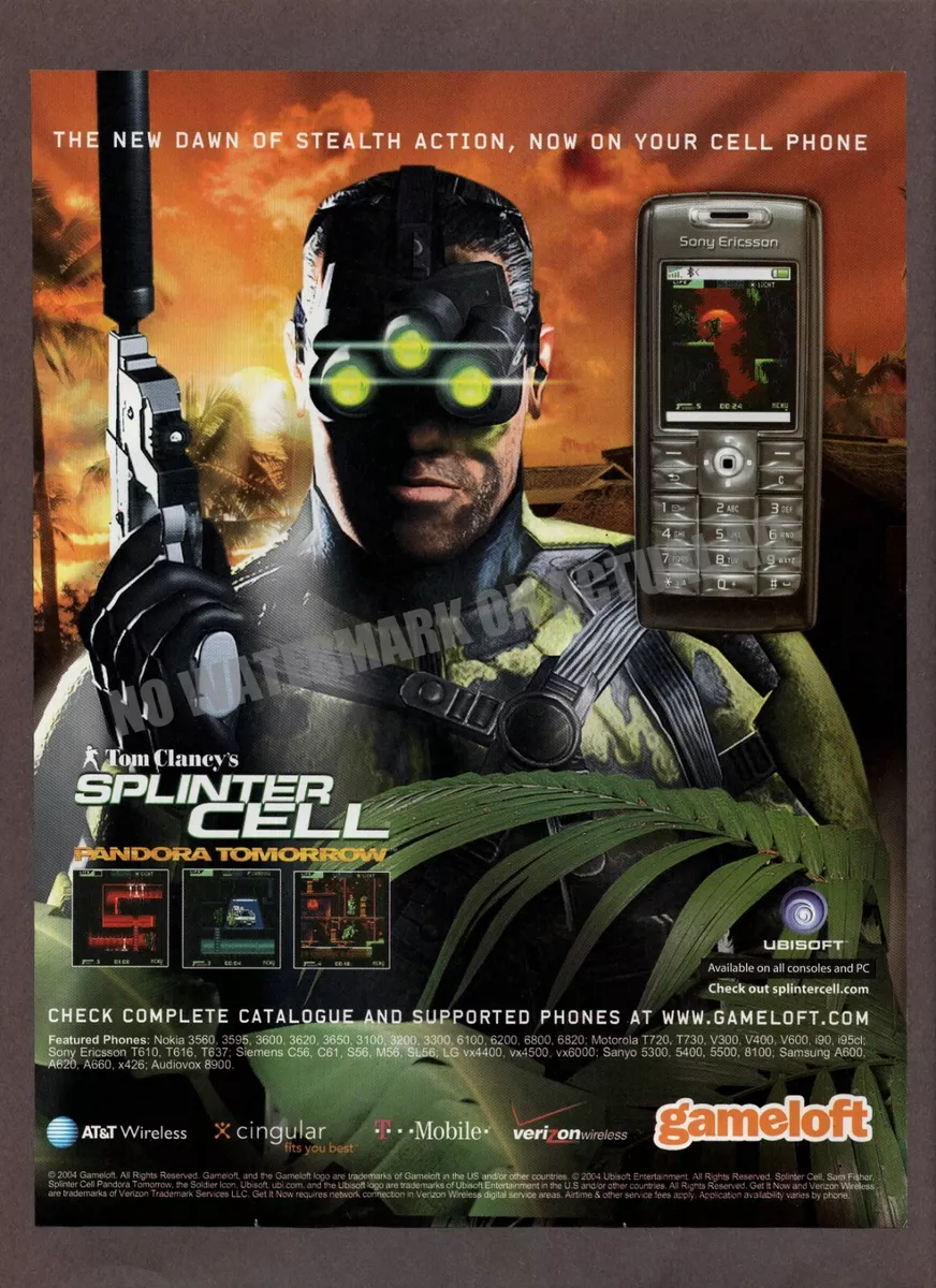 Tom Clancy's Splinter Cell: Pandora Tomorrow Print Ad/Poster Art PS2 (A)