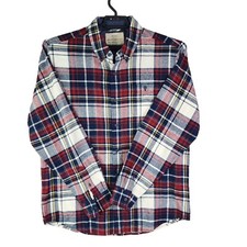 Mens Original Weatherproof Vintage Plaid Shirt Long Sleeve Button Up Size L