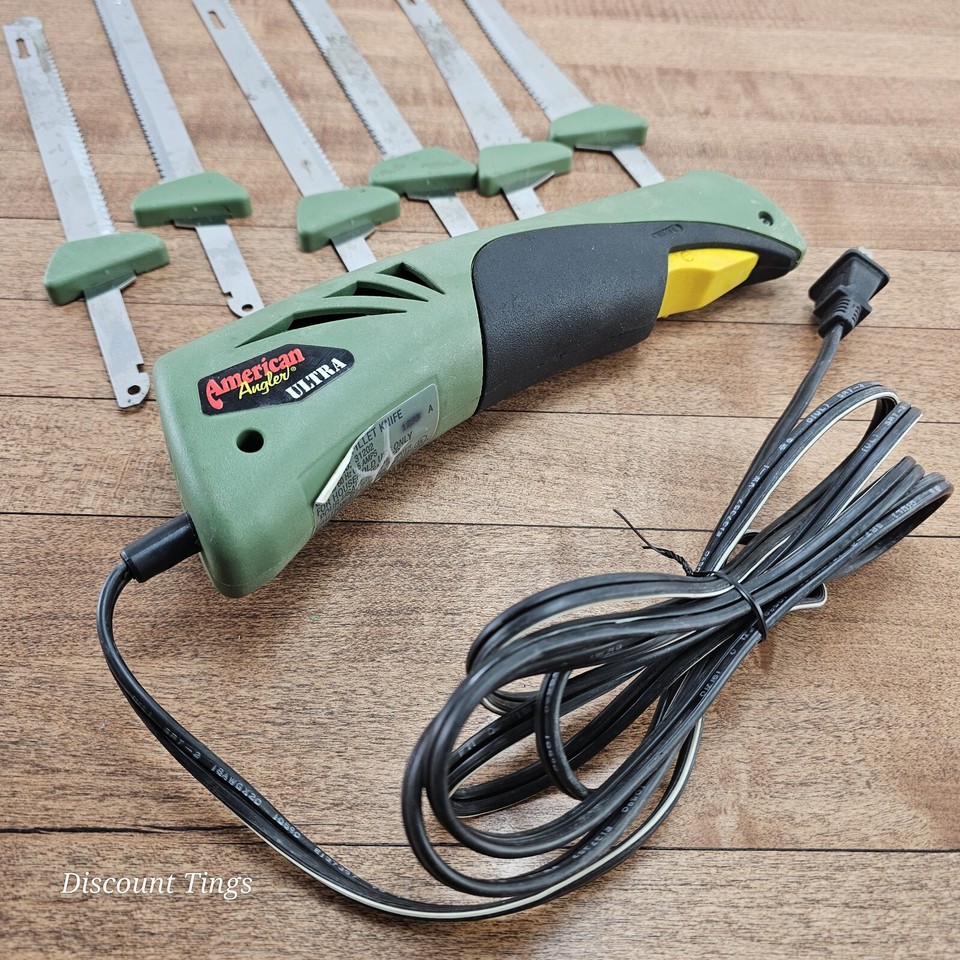 American Angler Ultra 31225 Electric Fish Fillet Knife with Blades eBay