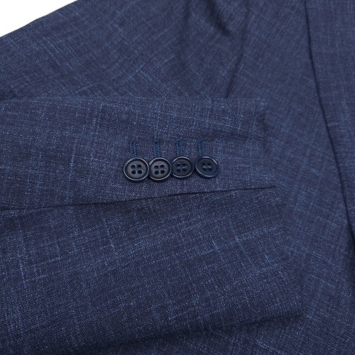 $2495 Canali Capri Navy Blue Melange Travel Suit Mens Size US 38R (Italy 48R) - Picture 3 of 21