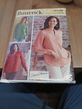 Butterick R11138 Top w Band Collar, Long Cuffed Sleeves Sz 16-24 UNCUT B6856