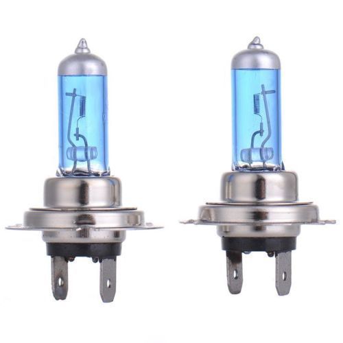 12V H7 55W Xenon White 6000k Halogen Car Head Light Lamp Globes Bulbs - 1 Pair - Picture 3 of 5