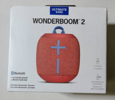 Ultimate Ears Wonderboom 2 Portable BT Speaker - Radical Red