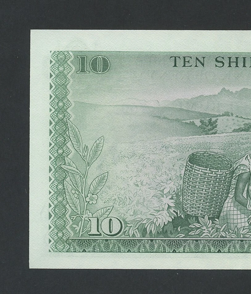 KENYA 10 shillings 1969 Krause 7a About Uncirculated World Paper Money - Image 3 of 4