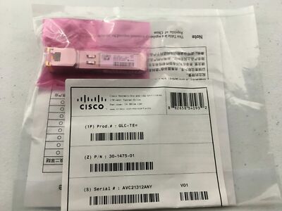Cisco GLC-TE 1000BASE-T SFP Copper RJ-45 100m - 01478 