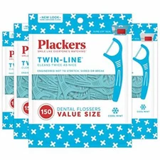 Plackers Twin-Line Dental Floss Picks, Designed with Two High  Assorted Sizes 