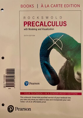 Precalculus with Modeling and - Loose Leaf, by Rockswold Gary - New