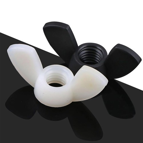 Tuercas de ala de nailon de plástico tuerca de mariposa M3 M4 M5 M6 M8 M10 M12 tuerca de ala blanca y negra - Imagen 7 de 9