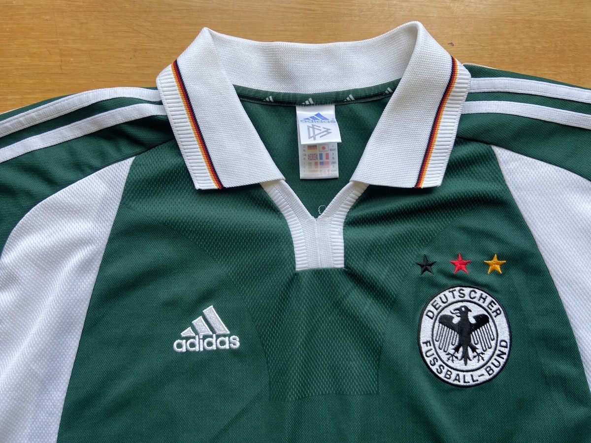 GERMANY 2000 2002 AWAY FOOTBALL SHIRT SOCCER JERSEY ADIDAS 646711