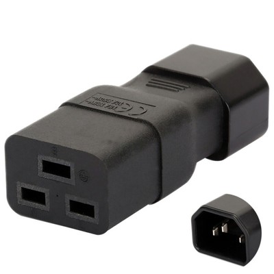 PDU PSU APC UPS IEC C14 Male to C19 Adapter Computer Server Converter