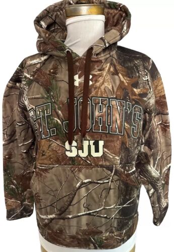 SJU St John's University Under Armour Camo Hoodie Sweatshirt SMALL