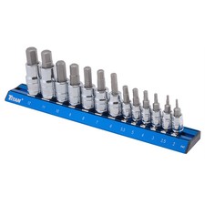 TITAN 13 Pc. Metric Hex Bit Socket Set