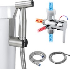 Hot Cold Bidet Sprayer for Toilet Bidet Attachment W/ Warm Water