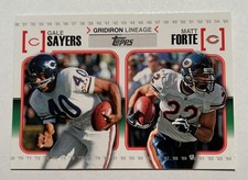 GALE SAYERS / MATT FORTE CHICAGO BEARS 2010 Topps Gridiron Lineage #GL-SF