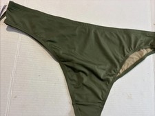 Cacique Swim Olive Green Bikini Bottom Plus Size 24 REPREVE Recycled 1124385