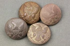 Four Civil War Eagle Coat Buttons Dug Harrison's Landing VA