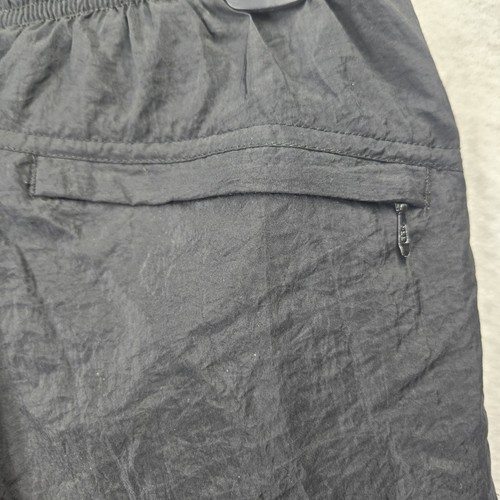 Pantaloni a vento vintage Nike AIR Swoosh neri da uomo taglia media pista basket - Foto 8 di 17