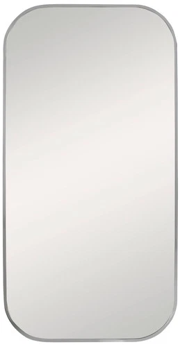 Uttermost Taft 41" x 21" Polished Nickel  Rectangular Wall Mirror - Picture 2 of 6