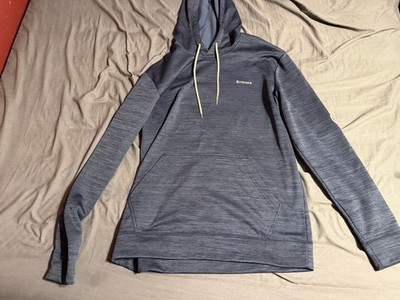 Simms Fishing Gray Hooded Pullover Long Sleeve Shirt Medium