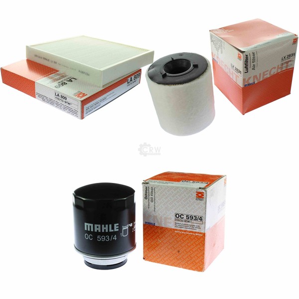 Mahle / Knecht Innenraumfilter LA 809 Luftfilter LX 2831 ÖLfilter OC 593/4-image