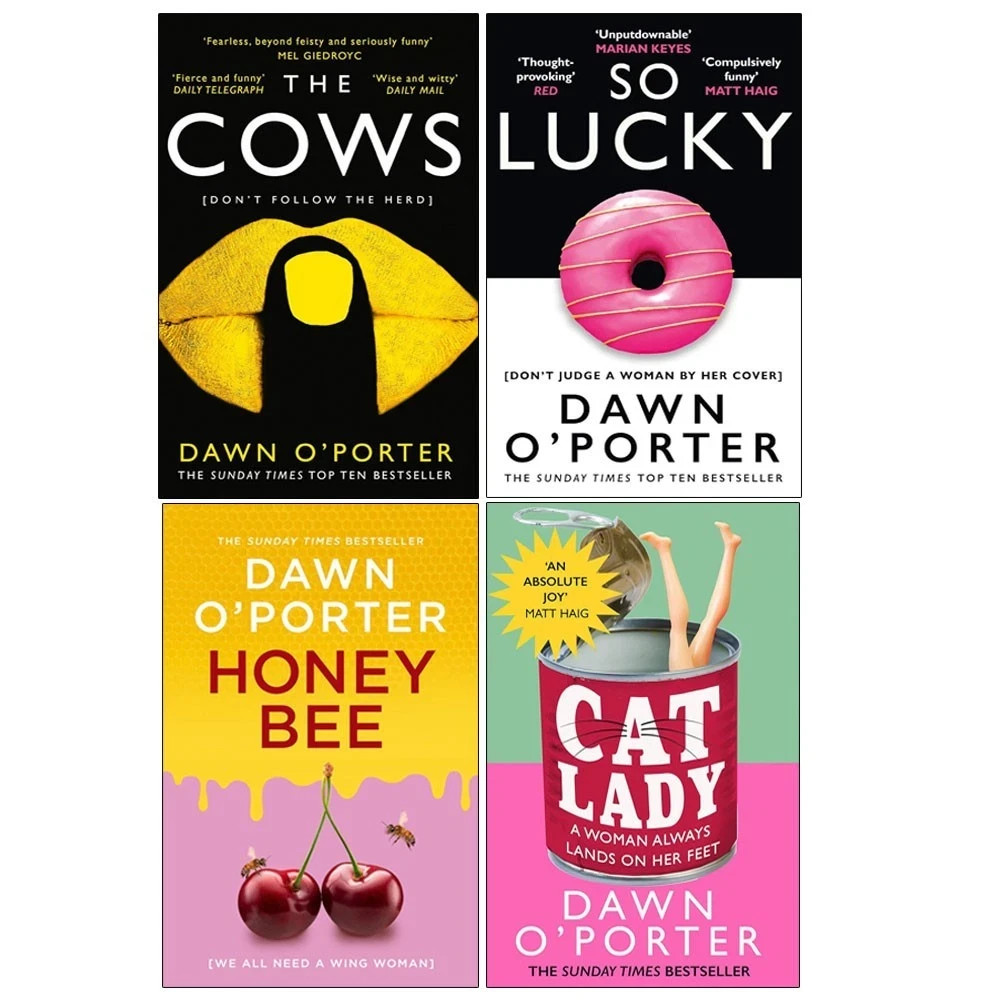 Dawn O’Porter 4 Books Collection Set So Lucky,Cat Lady,The Cows,Honeybee HB