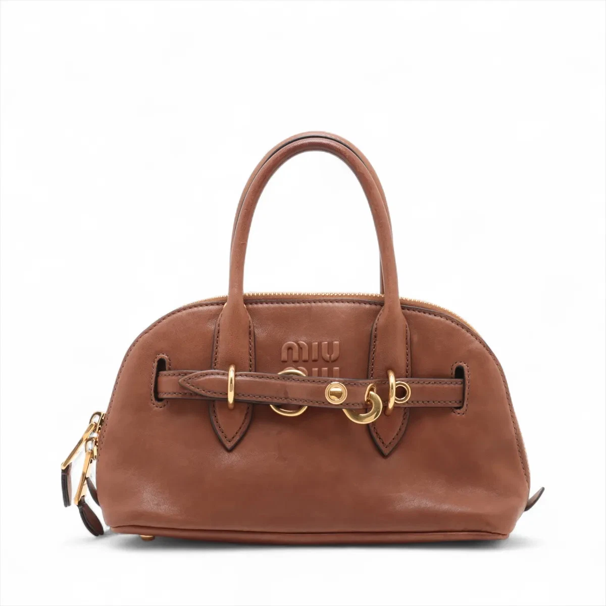 Brown Leather Exterior Miu Miu Bags & Handbags for Women for sale