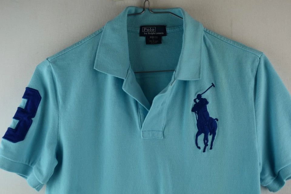 RALPH LAUREN Blue Polo Shirt size M Boys 10-12 Kids Casual Outdoors Outerwear - Image 2 of 4