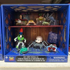 Disney Parks Toy Story Sid’s Room Figure Figurine Play set 8 pc Buzz Pixar NEW