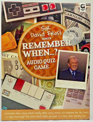 Remember When Audio Quiz Spiel David Frost Ginger Fox 3 CDs 9 Puzzles