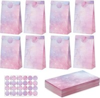 GeschenktüTen Kindergeburtstag 36 StüCk Rosa 24X13X8Cm Mit Aufkleber Mitgebsel