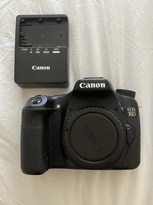 Canon EOS 70D 20.2MP Digital SLR Camera Black Tested Works Photography Photos